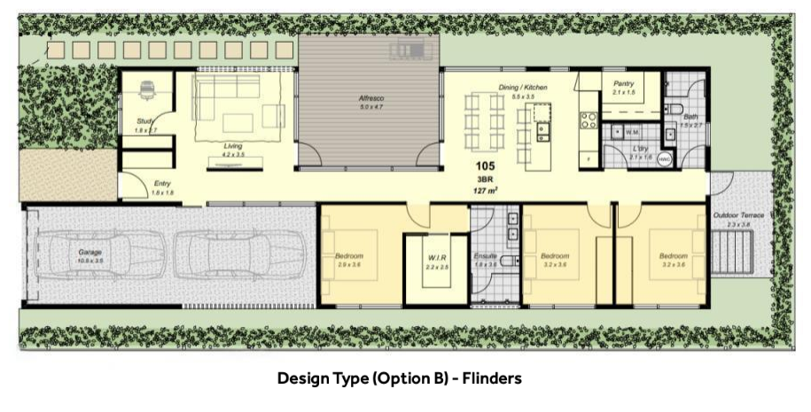 Flinders ground floor plan